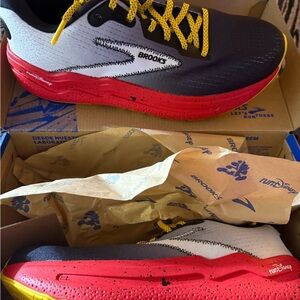 Brooks Woman’s Black, Red, and Yellow Athletic Shoes NWT
